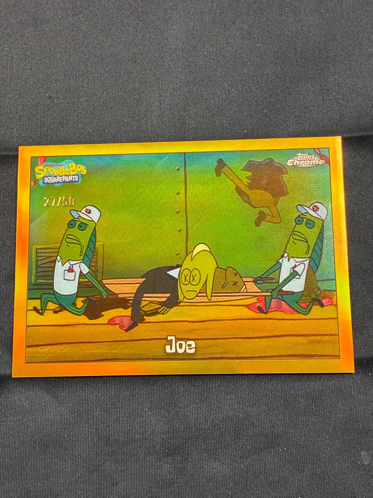 Topps 2025 Chrome SpongeBob 25th Anniversary Joe #129 Serial Numbered /50 261034 Topps 2025 Chrome SpongeBob 25th Anniversary Joe #129 Serial Numbered /50 261034