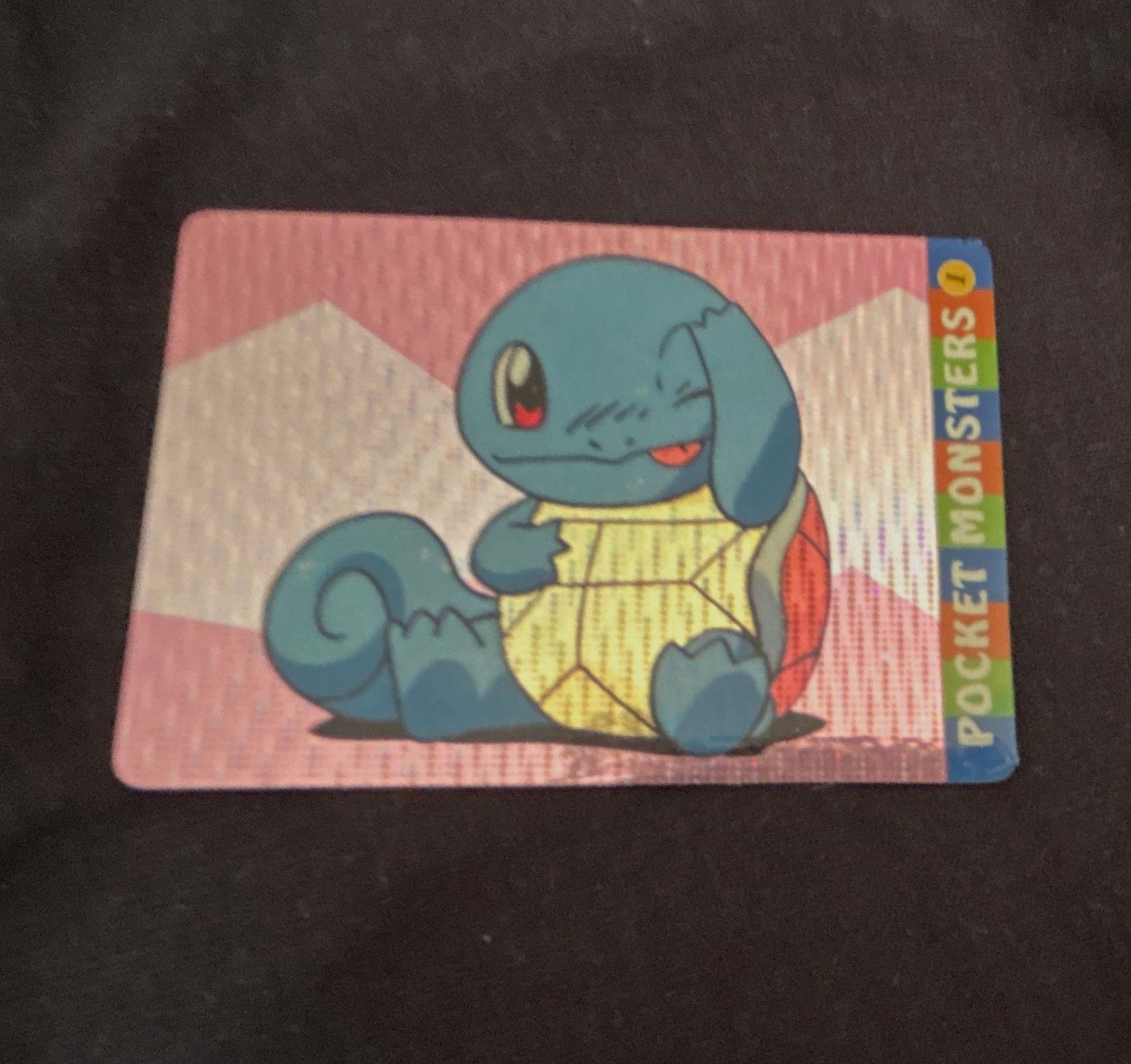 Pocket Monsters Non-Sport Trading Card Lot (2) Squirtle #1, Mewtwo #9