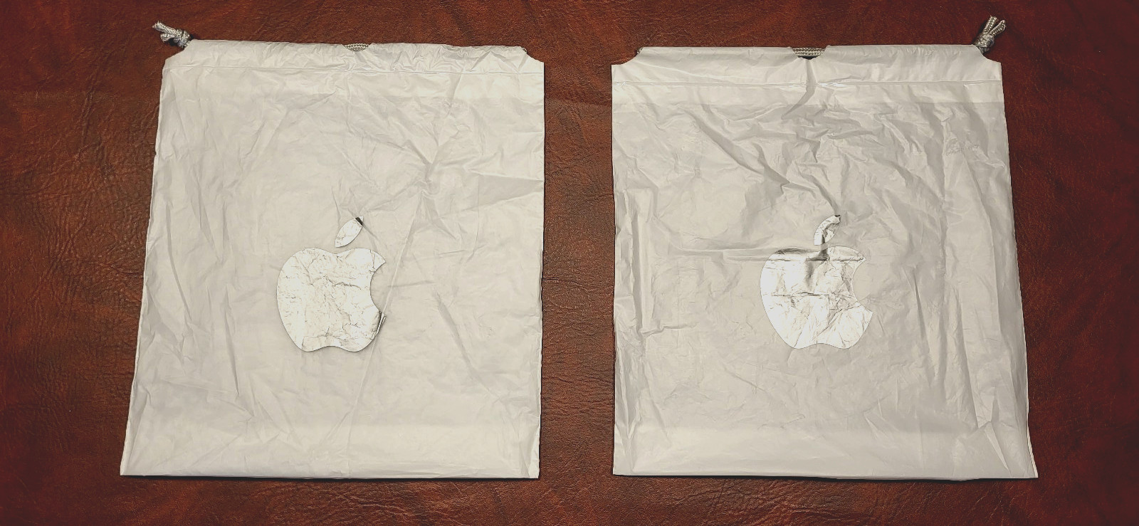 Vintage Apple Store Drawstring Reusable Shopping Gift Bag 13" X 12" -- Lot of 2 Vintage Apple Store Drawstring Reusable Shopping Gift Bag 13" X 12" -- Lot of 2