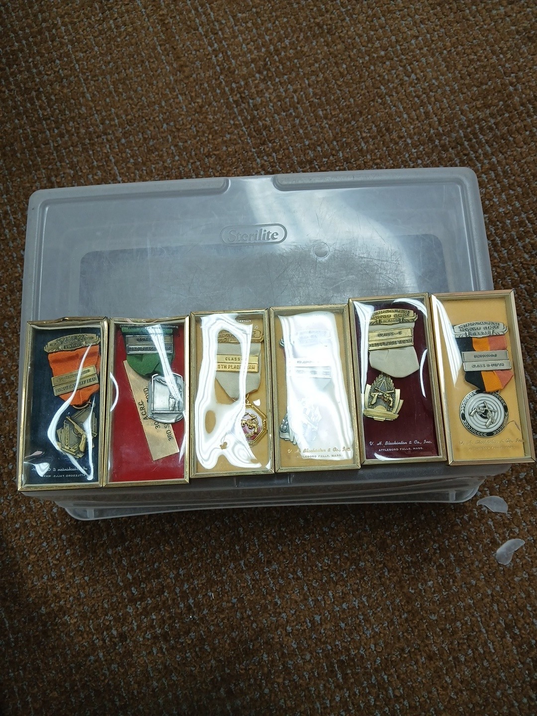 vintage shooting medals Lot Of 6 1950-60s vintage shooting medals Lot Of 6 1950-60s