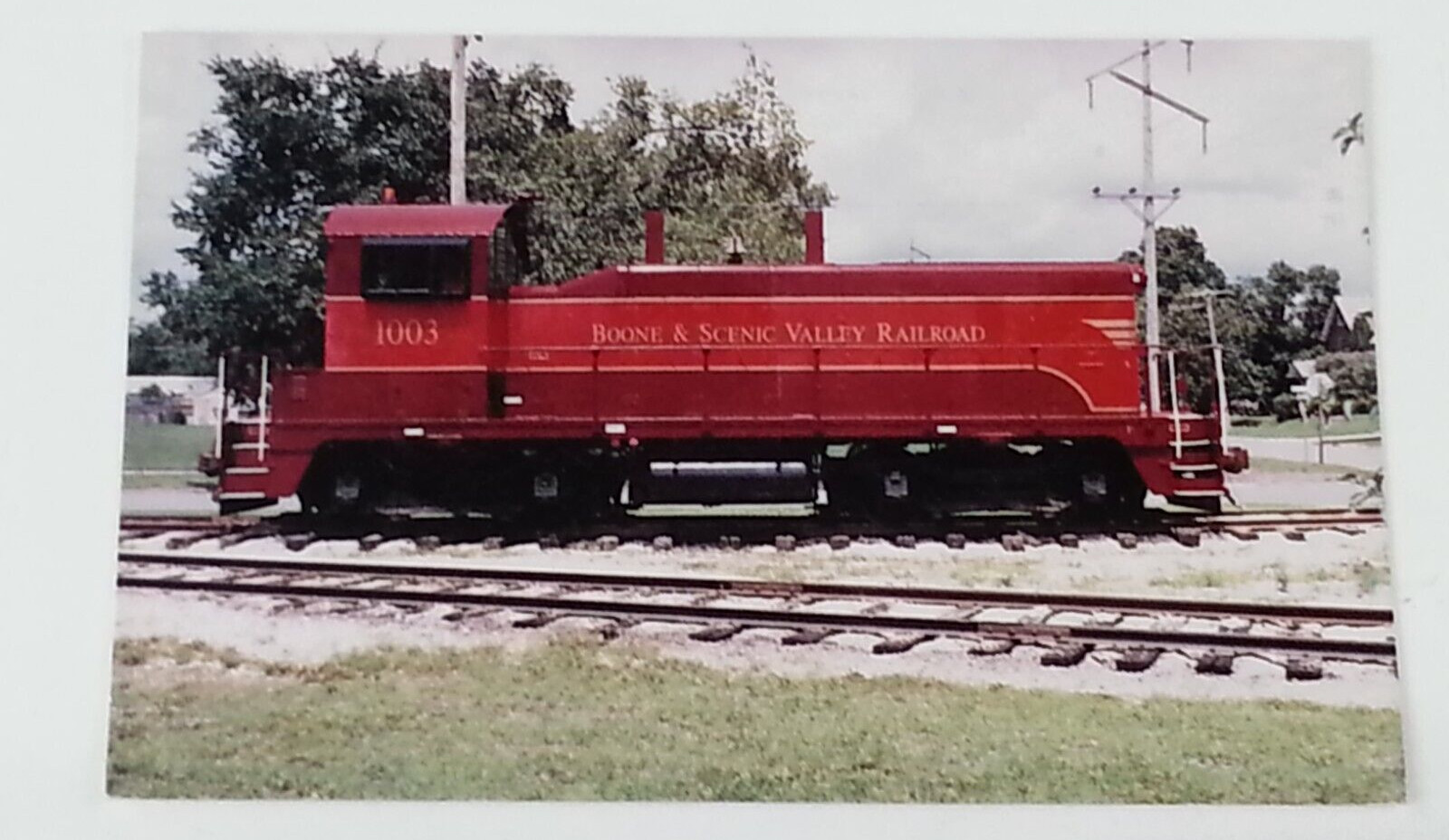 RPPC Boone & Scenic Valley Railroad Train Postcard RPPC Boone & Scenic Valley Railroad Train Postcard