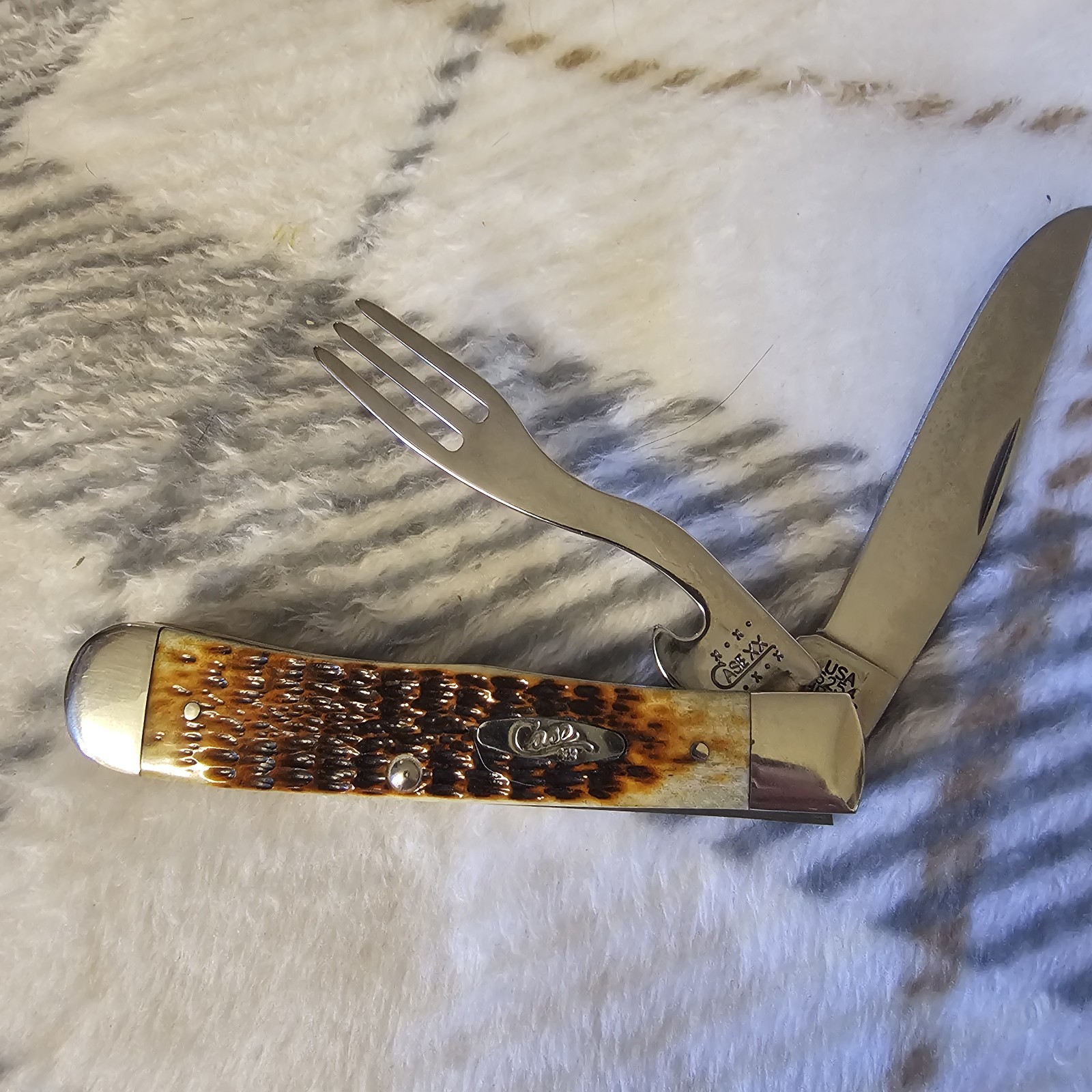 Vintage Case XX USA 6254 HBSS Hobo Trapper 2 Blade Jigged Bone NIB, +BOX, SHEATH Vintage Case XX USA 6254 HBSS Hobo Trapper 2 Blade Jigged Bone NIB, +BOX, SHEATH