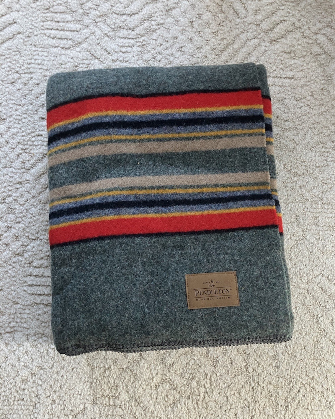 NWOT Pendleton Yakima Camp Blanket (Twin, 86% Wool, Green Heather) NWOT Pendleton Yakima Camp Blanket (Twin, 86% Wool, Green Heather)