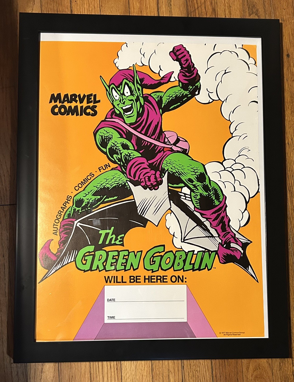 Rare 1977 Marvel Comics Spider-Man Green Goblin John Romita Poster Marvelmania Rare 1977 Marvel Comics Spider-Man Green Goblin John Romita Poster Marvelmania