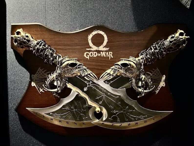 Blades Of Chaos From God of War Ragnarok life Size all metal Weapon model