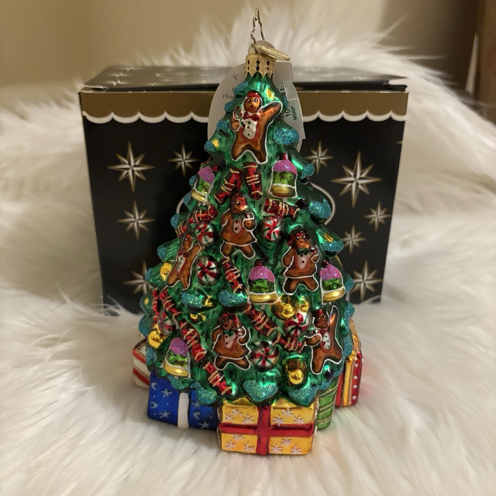 RARE Christopher Radko Sweet Tree Gingerbread Cookie Tree Ornament - NEW Tag Cut RARE Christopher Radko Sweet Tree Gingerbread Cookie Tree Ornament - NEW Tag Cut