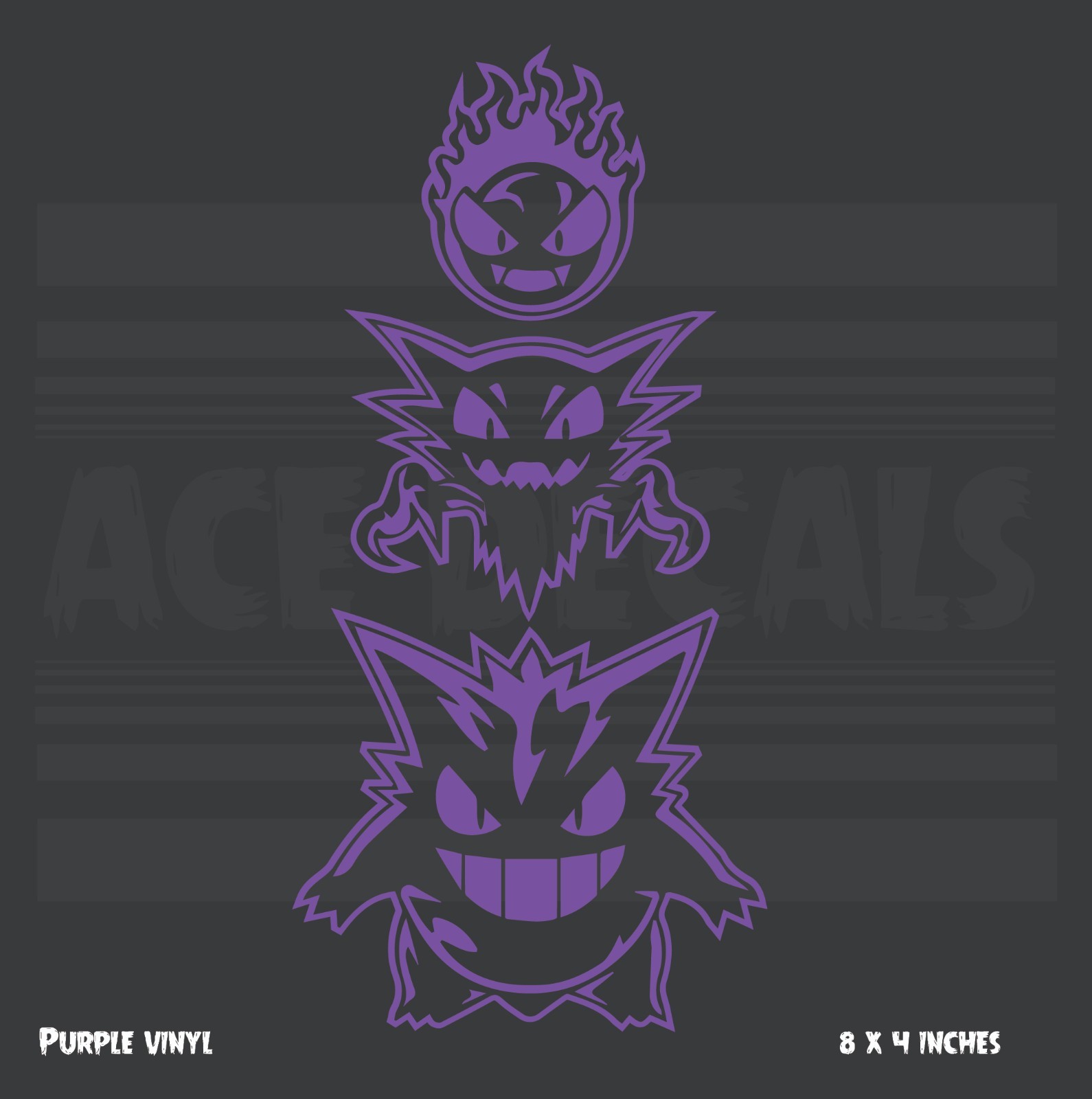 Pokemon - Gengar Evolution - Vinyl Decal Pokemon - Gengar Evolution - Vinyl Decal