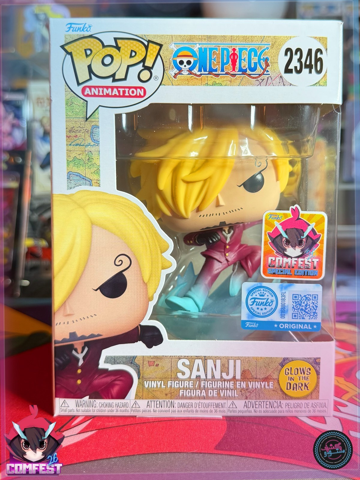 Funko Pop One Piece Sanji Glow 2346 Middle East Comfest 2026 Exclusive Funko Pop One Piece Sanji Glow 2346 Middle East Comfest 2026 Exclusive