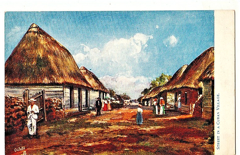 Cuban Tuck's postcard " Street in a Cuban village. Never mailed. Cuban Tuck's postcard " Street in a Cuban village. Never mailed.