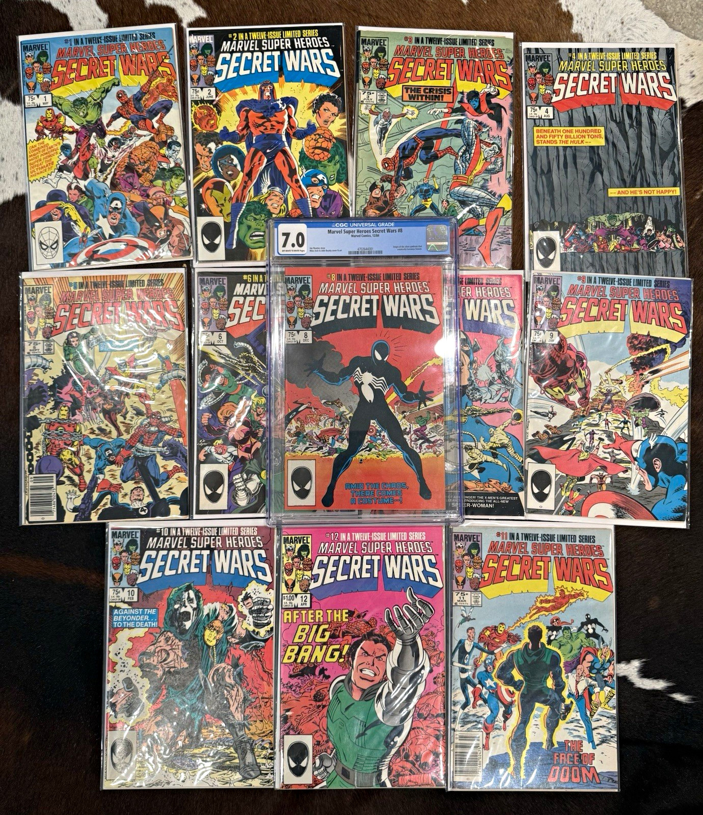Marvel secret war 1-12 complete set #8 cgc graded 7.0 Marvel secret war 1-12 complete set #8 cgc graded 7.0