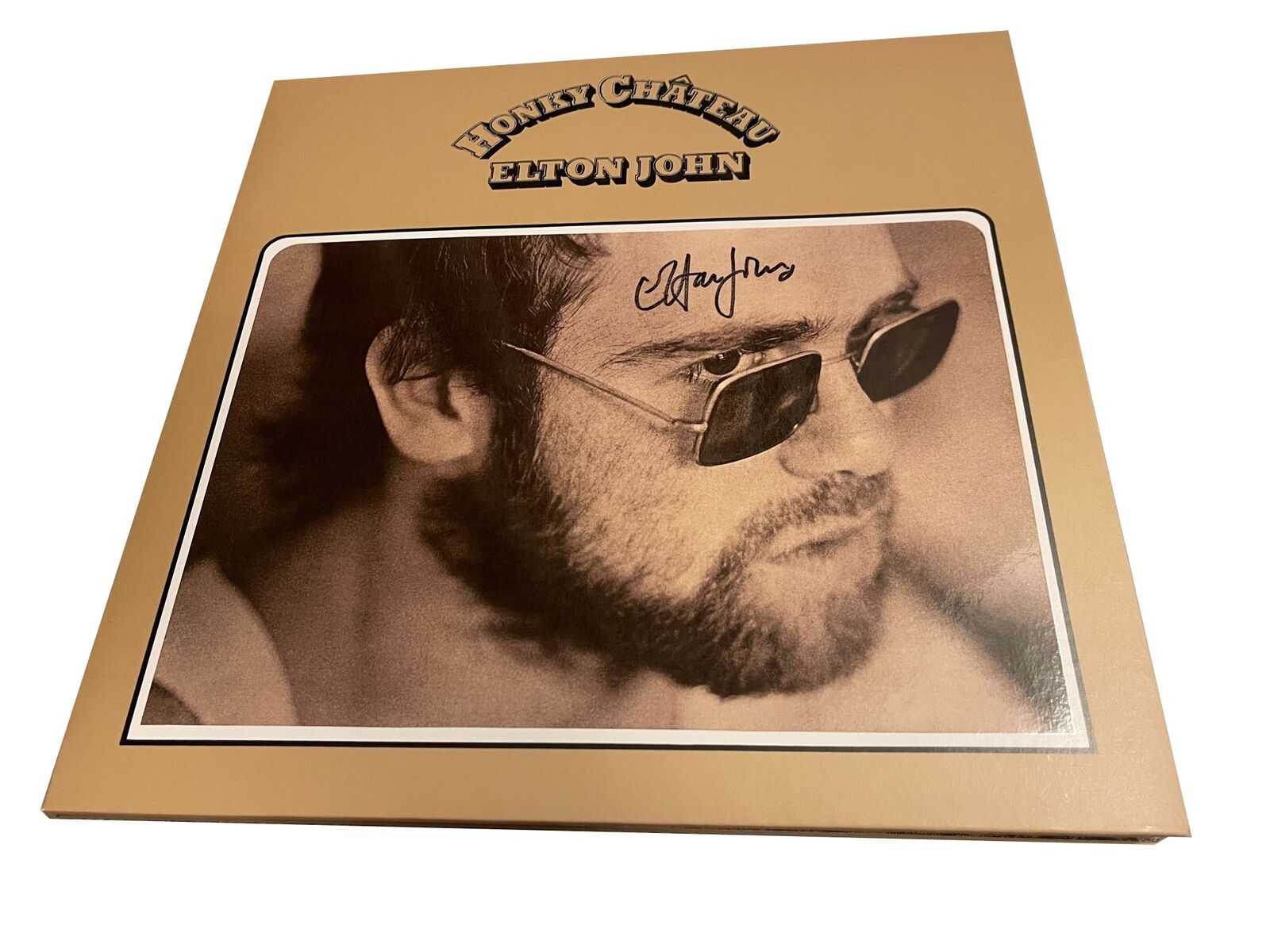 Elton John Honky Chateau 50th Anniversary Gold Vinyl - Hand Signed - Brand New