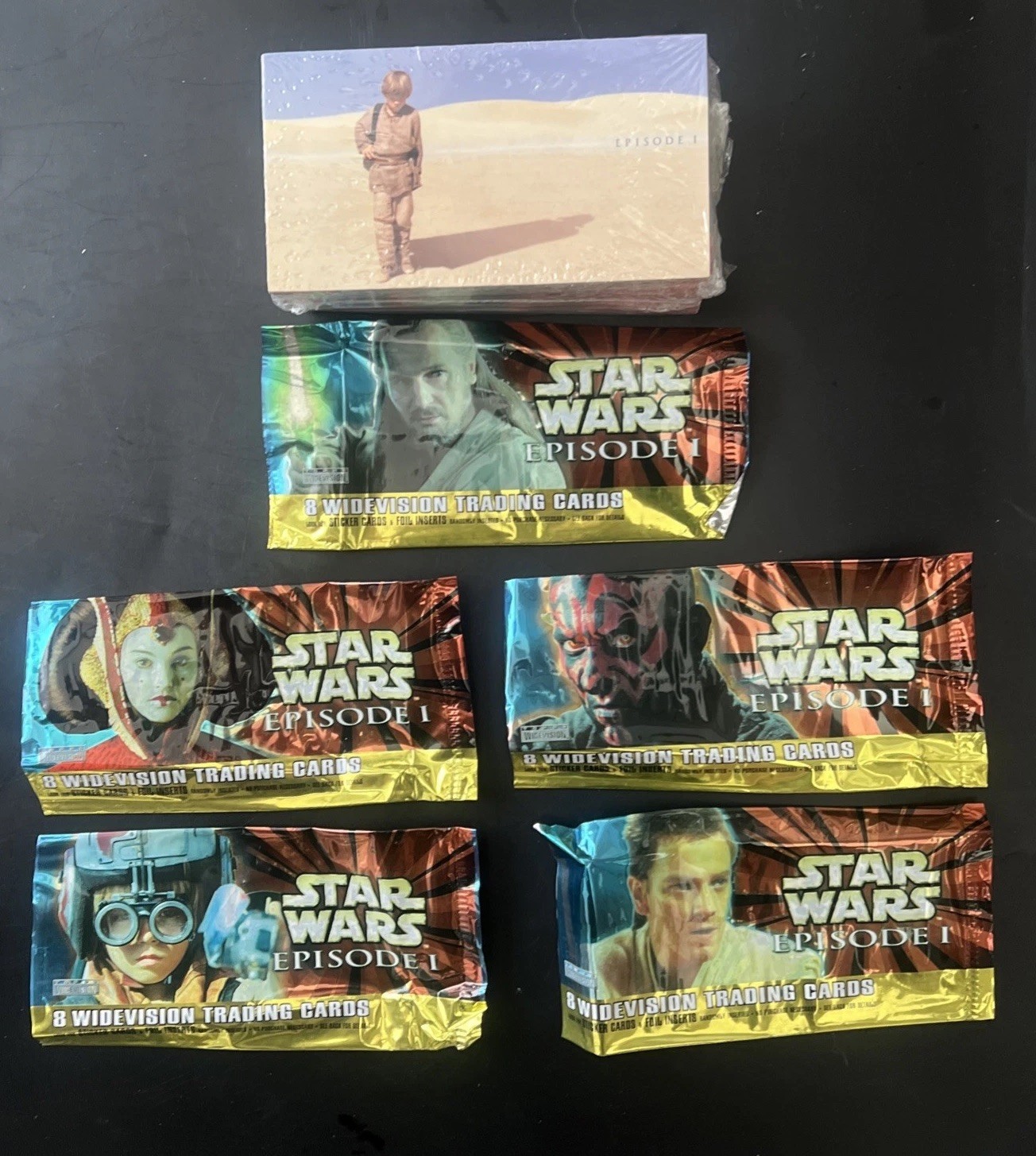 Topps 1999 Star Wars Episode 1 Widevision 80 Trading Card Set Complete NM CRISP Topps 1999 Star Wars Episode 1 Widevision 80 Trading Card Set Complete NM CRISP