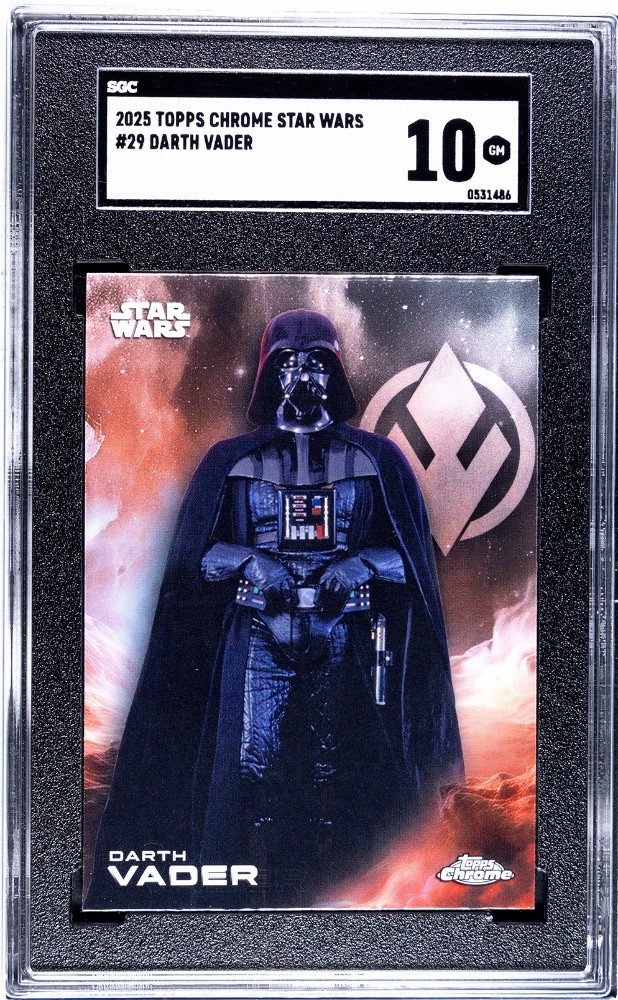 2025 Topps Chrome Star Wars #29 Darth Vader SGC 10 GEM Pop 1 2025 Topps Chrome Star Wars #29 Darth Vader SGC 10 GEM Pop 1