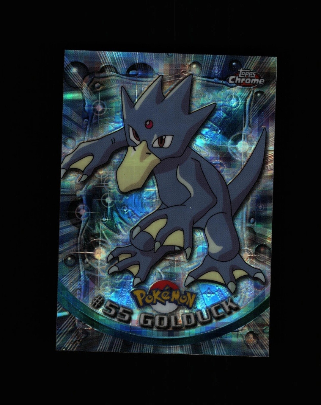 2000 Topps Chrome Pokemon Tekno Chrome Golduck #55 NM 2000 Topps Chrome Pokemon Tekno Chrome Golduck #55 NM