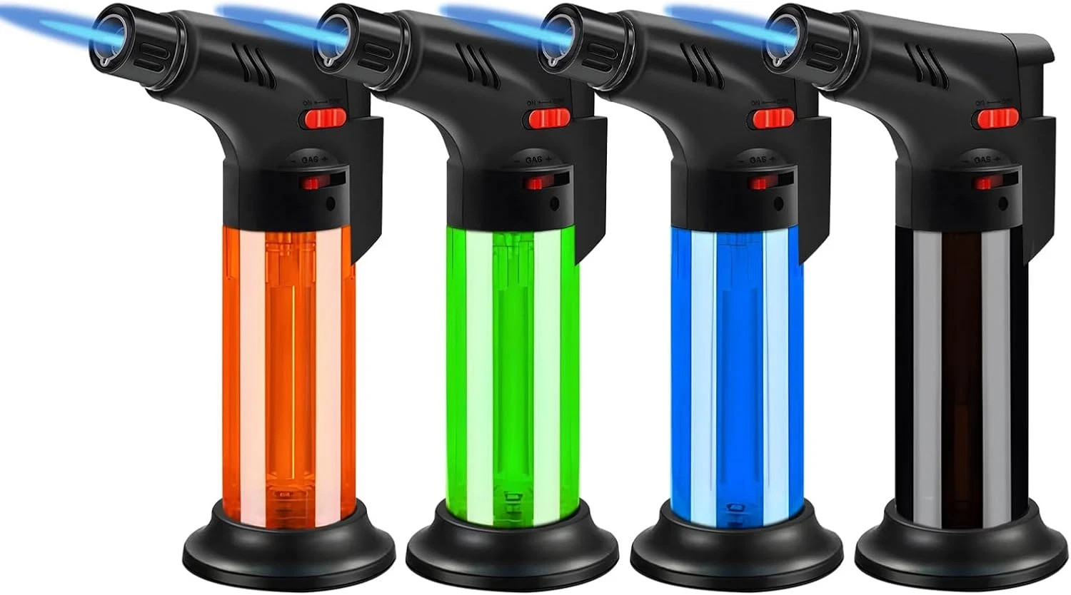 4 Pack Butane Torch Lighter Set,Candle Lighter Refillable, Jet Flame,Windproof, 4 Pack Butane Torch Lighter Set,Candle Lighter Refillable, Jet Flame,Windproof,
