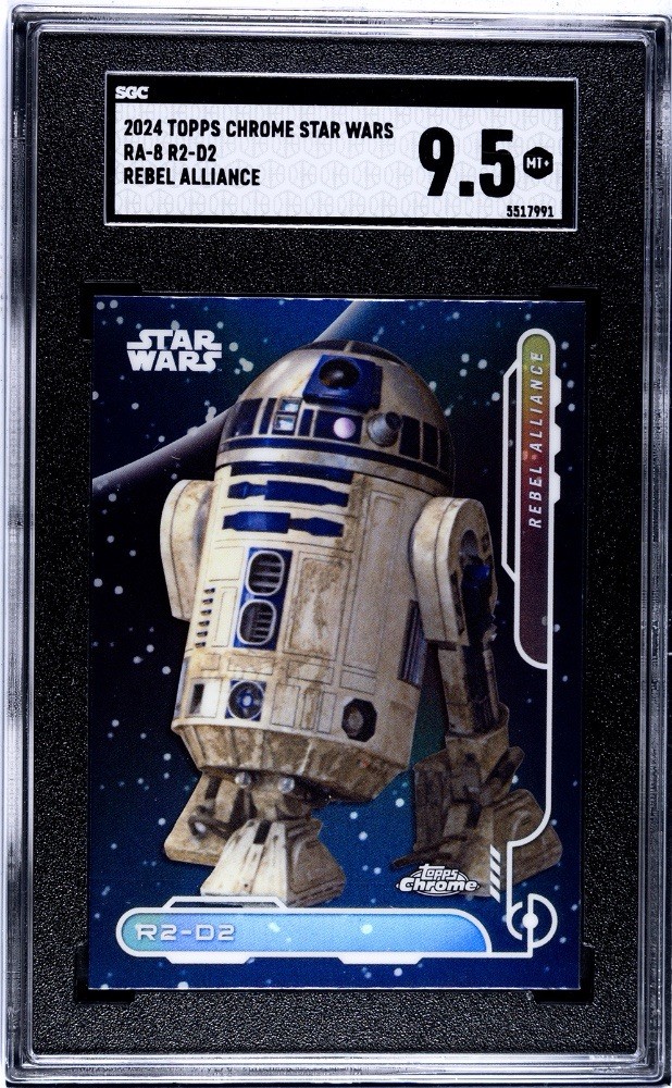 2024 Topps Chrome Star Wars R2-D2 RA-8 Rebel Alliance SGC 9.5 MINT+ 2024 Topps Chrome Star Wars R2-D2 RA-8 Rebel Alliance SGC 9.5 MINT+