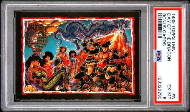 1989 Topps TMNT #N Day of the Dragon : Collector's Edition Bonus Cards PSA 6 1989 Topps TMNT #N Day of the Dragon : Collector's Edition Bonus Cards PSA 6