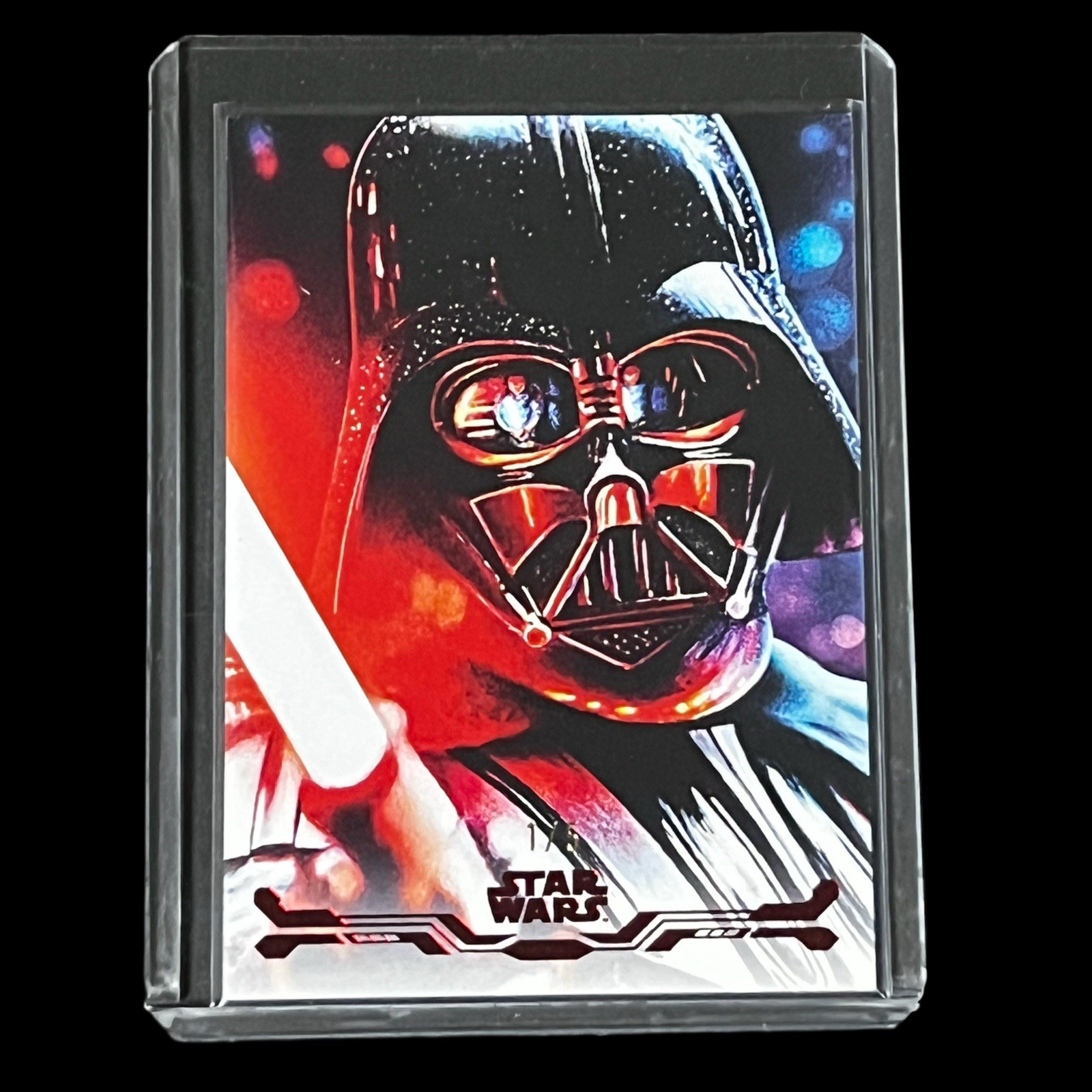 2025 Topps Star Wars Smugglers DARTH VADER Josh Trout Stellar Art Card RED #1/5 2025 Topps Star Wars Smugglers DARTH VADER Josh Trout Stellar Art Card RED #1/5