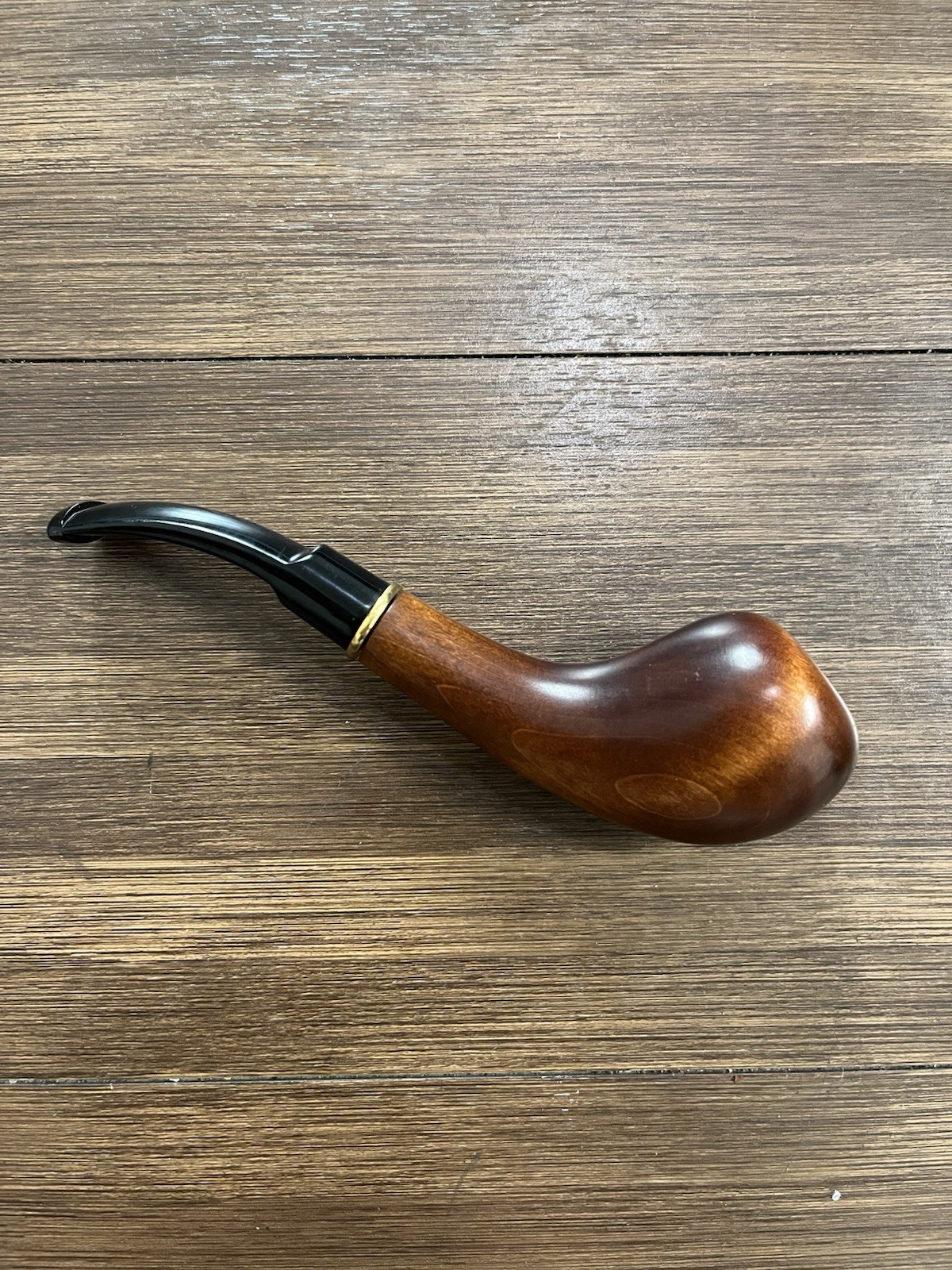 Vintage Unbranded Estate Smoking Pipe Smooth Wood Curved Shank Monogram CJ Vintage Unbranded Estate Smoking Pipe Smooth Wood Curved Shank Monogram CJ
