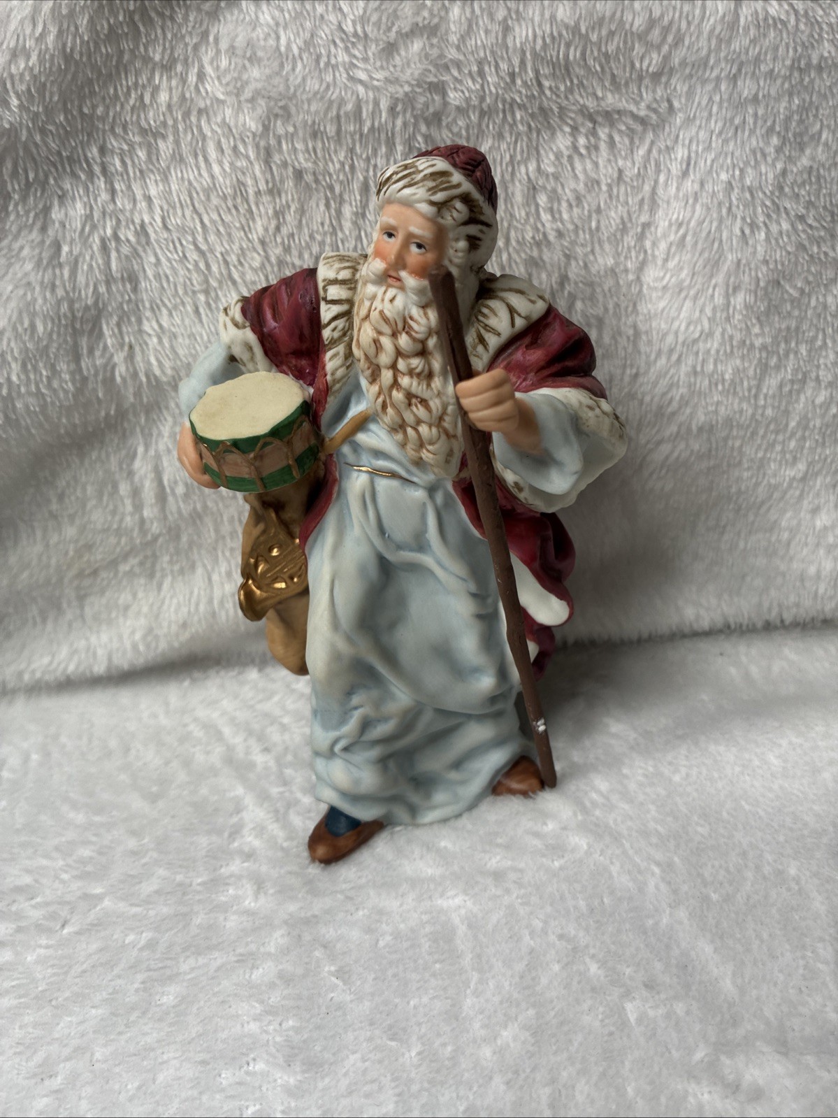 Vtg Hallmark St. Nicholas Fine Porcelain Hand Painted Figurine 1983 6" orig box