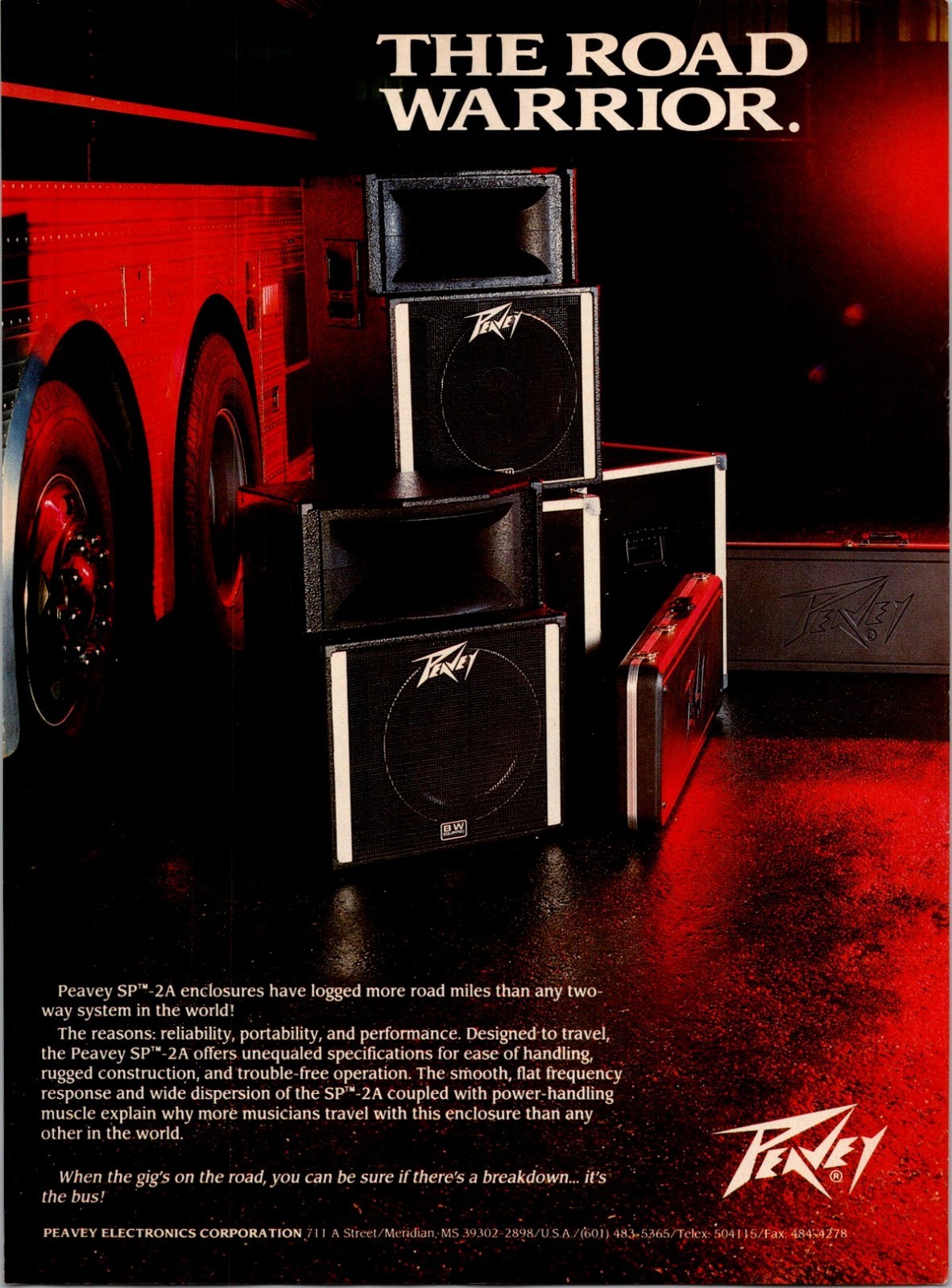 1989 • Peavy Print Ad • 1980's Guitar FA-19 1989 • Peavy Print Ad • 1980's Guitar FA-19