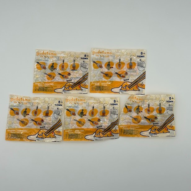 🍳 Lot of 5 - Tomy Sanrio Gudetama the Lazy Egg Dangler Blind Mystery Packs🥚 🍳 Lot of 5 - Tomy Sanrio Gudetama the Lazy Egg Dangler Blind Mystery Packs🥚