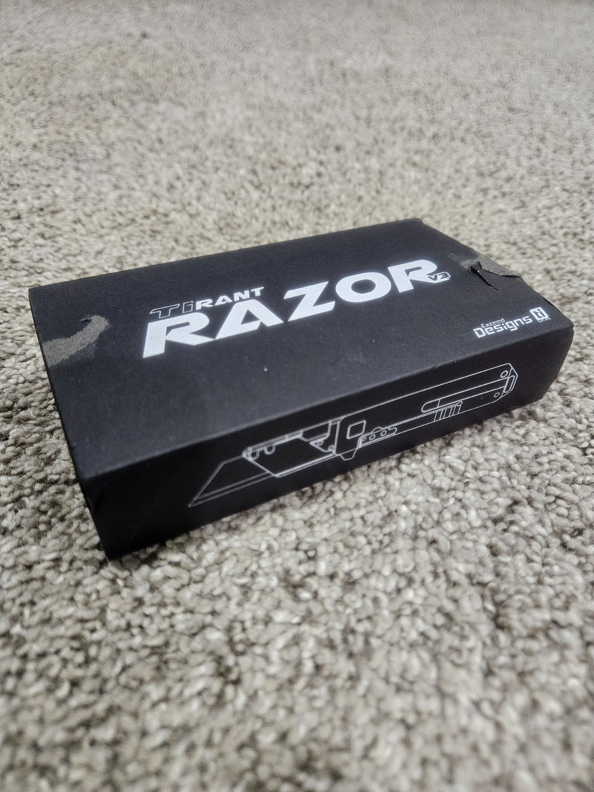 Exceed Designs TiRant Razor V3 with Ti Frag Scale