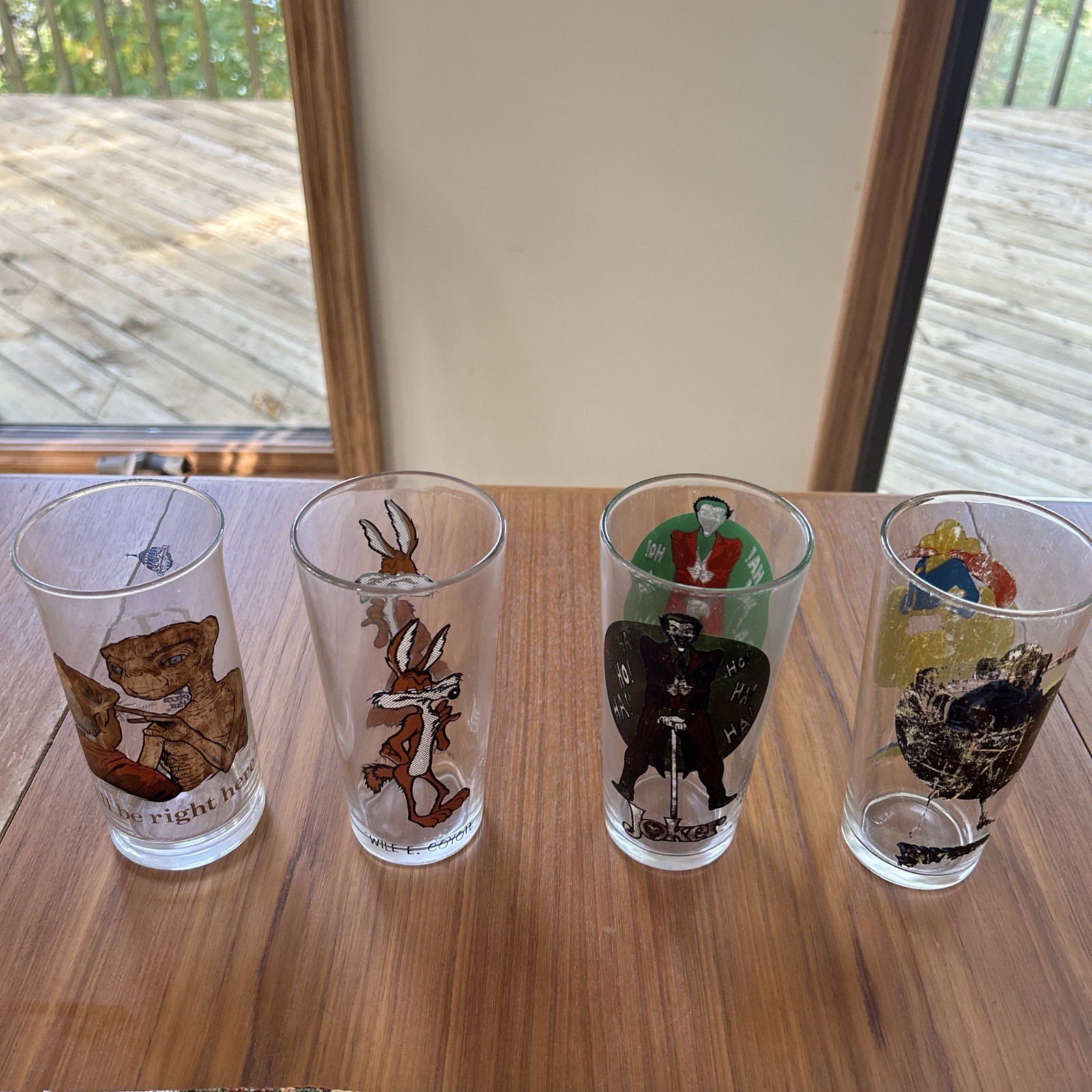 Vintage 1976 Pepsi Super Series Super Heroes /ET Drinking Glass DC Lot Of 4 USA