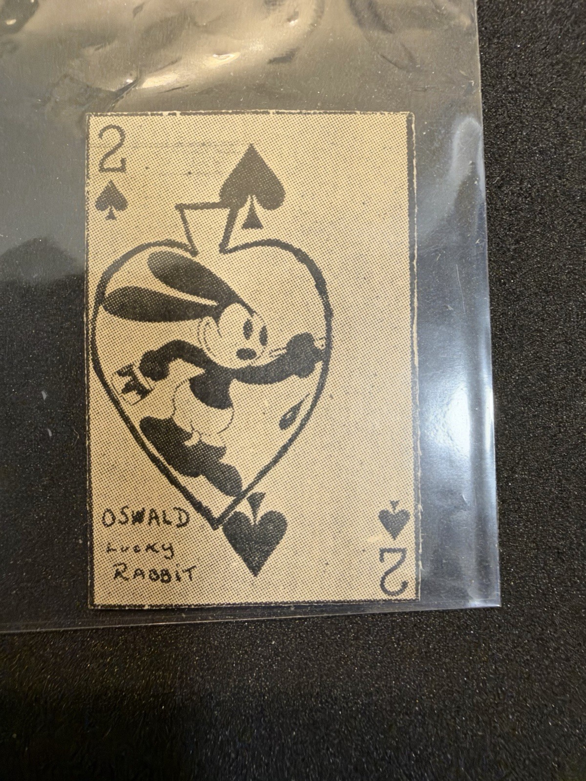 1928 Oswald the Lucky Rabbit 2 of Spades W565 Vintage Disney Playing Card Rare 1928 Oswald the Lucky Rabbit 2 of Spades W565 Vintage Disney Playing Card Rare