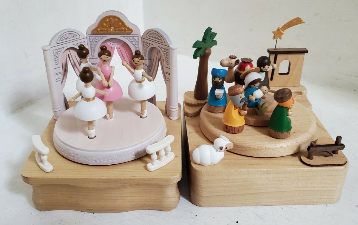 Wooderful life Wooden Handmade Music Box - For PARTS or REPAIR - Wooderful life Wooden Handmade Music Box - For PARTS or REPAIR -