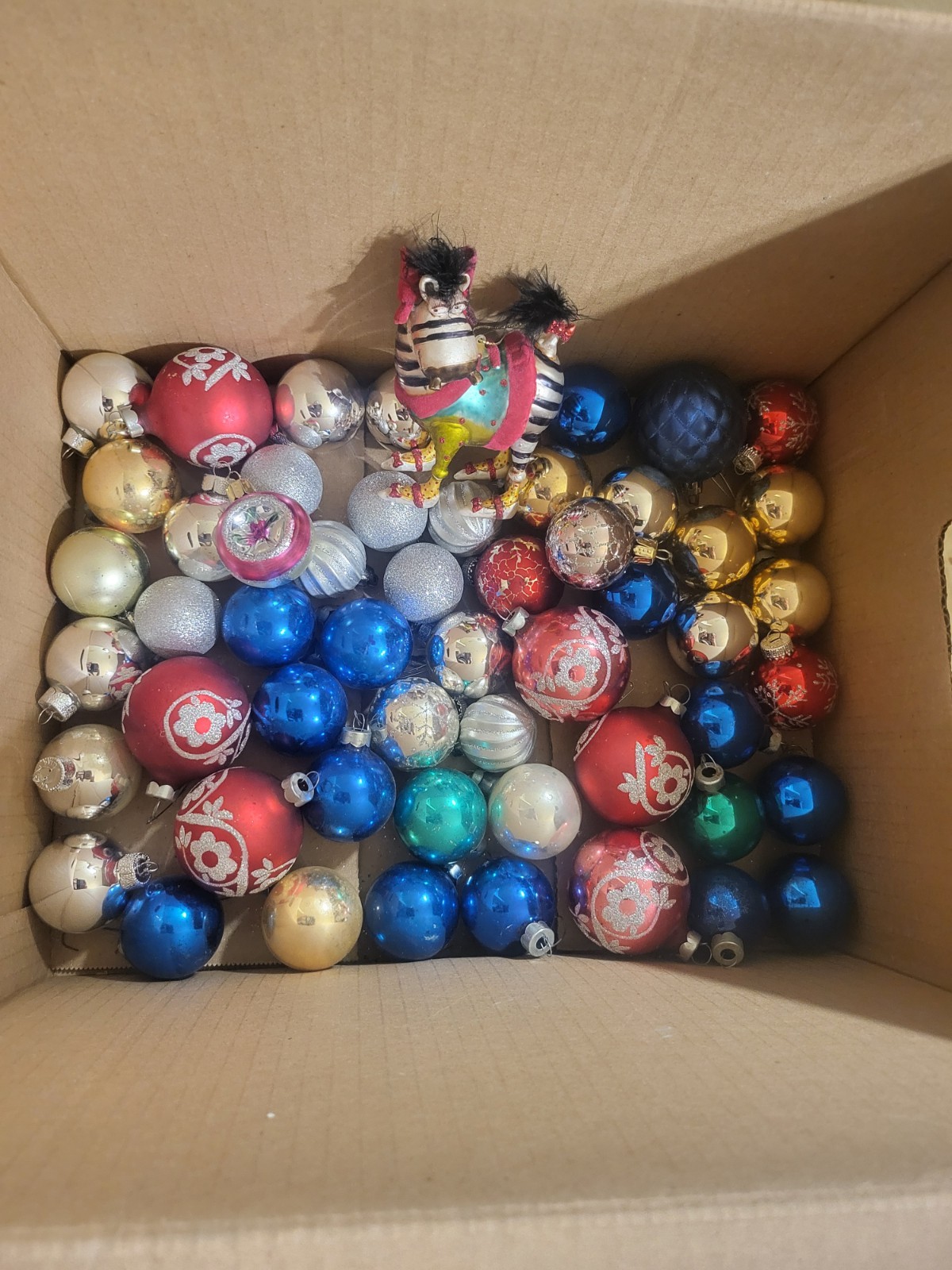 Vintage and new mix Christmas Ornaments Lot Of 40+ Mercury Glass And More