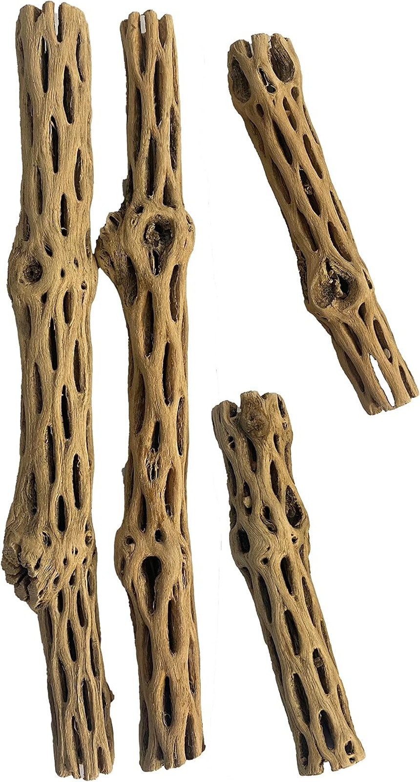 Cholla Wood Tubes 4 Pack Combo Organic Dried and Untreated 6 & 12 Inch Aquatic Cholla Wood Tubes 4 Pack Combo Organic Dried and Untreated 6 & 12 Inch Aquatic