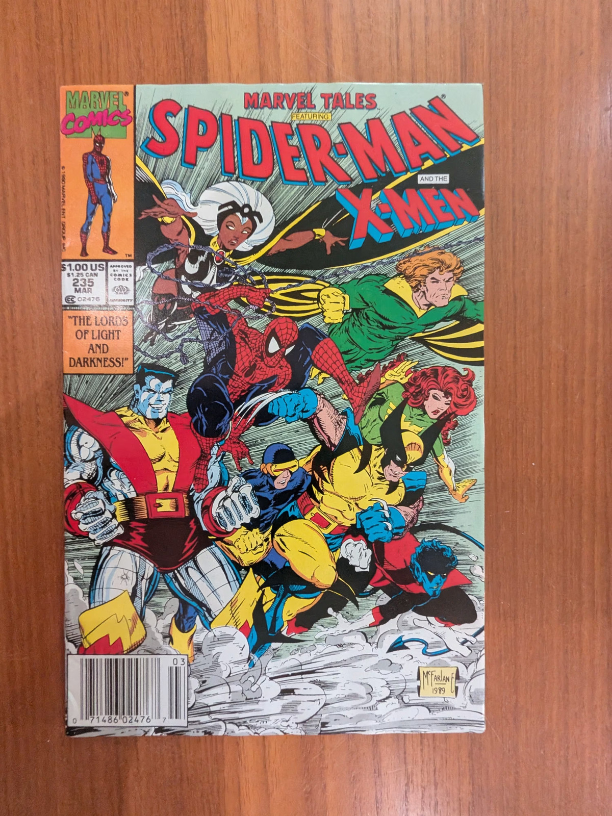 Marvel Tales #235 1990 Newsstand Todd McFarlane Spider-Man X-Men Marvel Comics