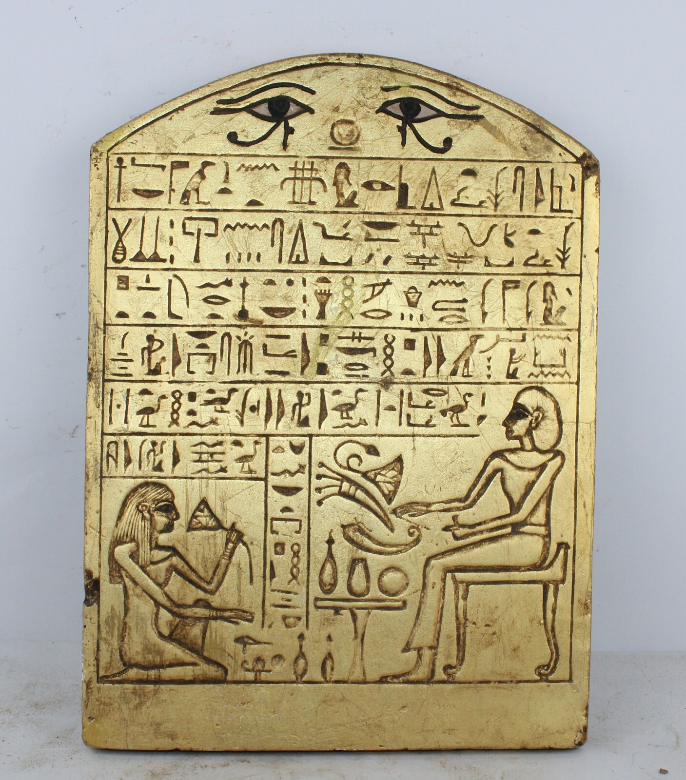 Rare Ancient Egyptian Antique Stela Of Chief Engineer Pepi Protected By Eye Rare Ancient Egyptian Antique Stela Of Chief Engineer Pepi Protected By Eye