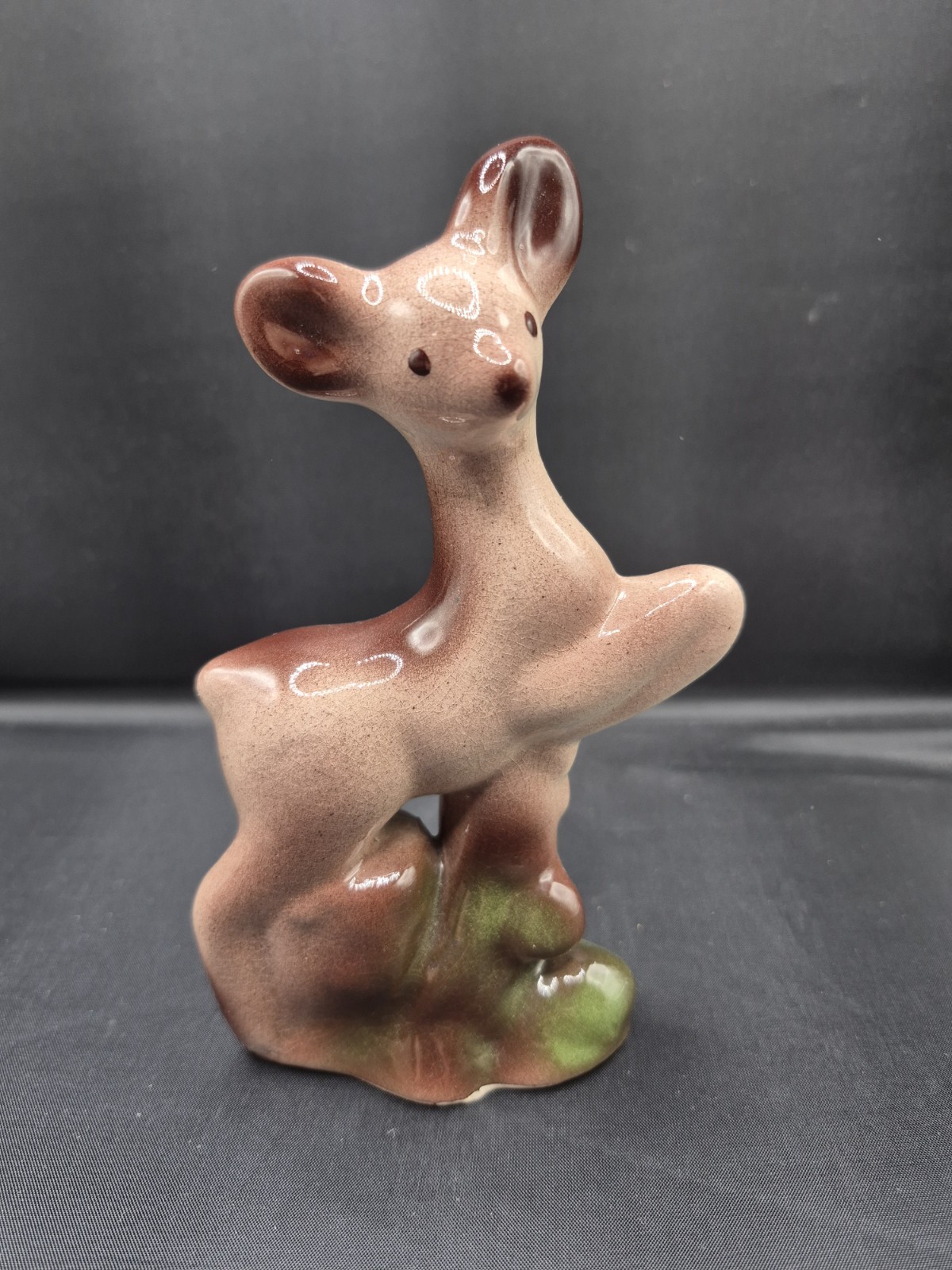 Vintage Leaping Ceramic Deer 