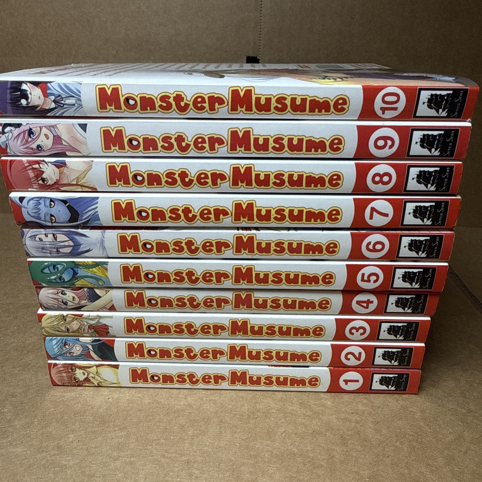 Monster Musume: Everyday Life with Monster Girls Volume 1-10 English Manga Lot Monster Musume: Everyday Life with Monster Girls Volume 1-10 English Manga Lot