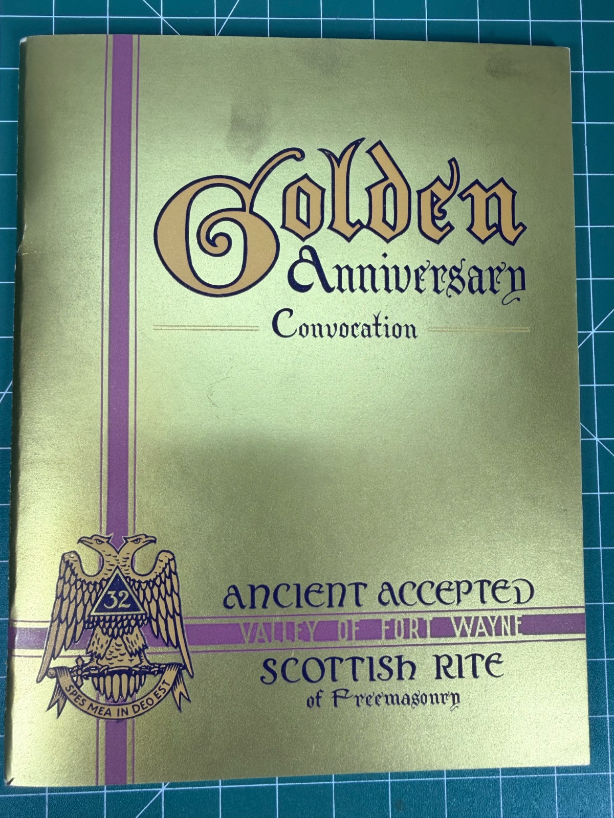 Vintage 1938 Masonic Freemason Fort Wayne Indiana Scottish Rite Program Booklet Vintage 1938 Masonic Freemason Fort Wayne Indiana Scottish Rite Program Booklet