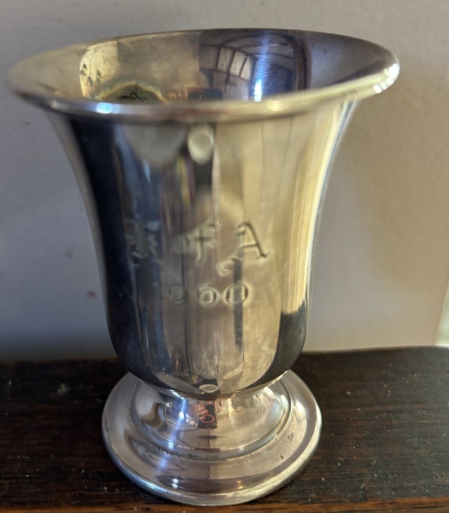 Krewe Of Athenians 1960 Sterling Silver Cordial Or Toothpick Holder Krewe Of Athenians 1960 Sterling Silver Cordial Or Toothpick Holder