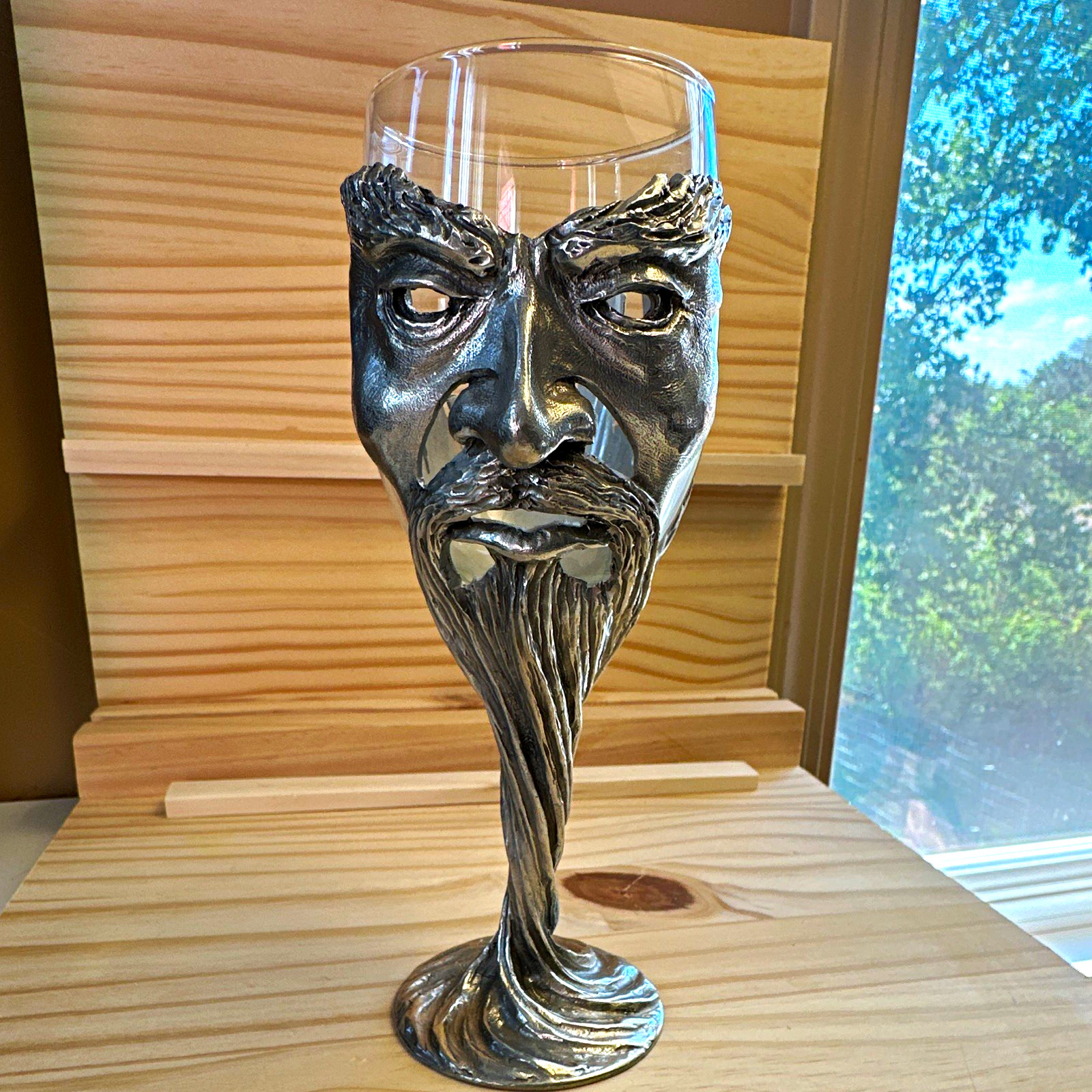 LORD OF RINGS Royal Selangor Pewter & Glass Wine Glass Gandolf  LORD OF RINGS Royal Selangor Pewter & Glass Wine Glass Gandolf 