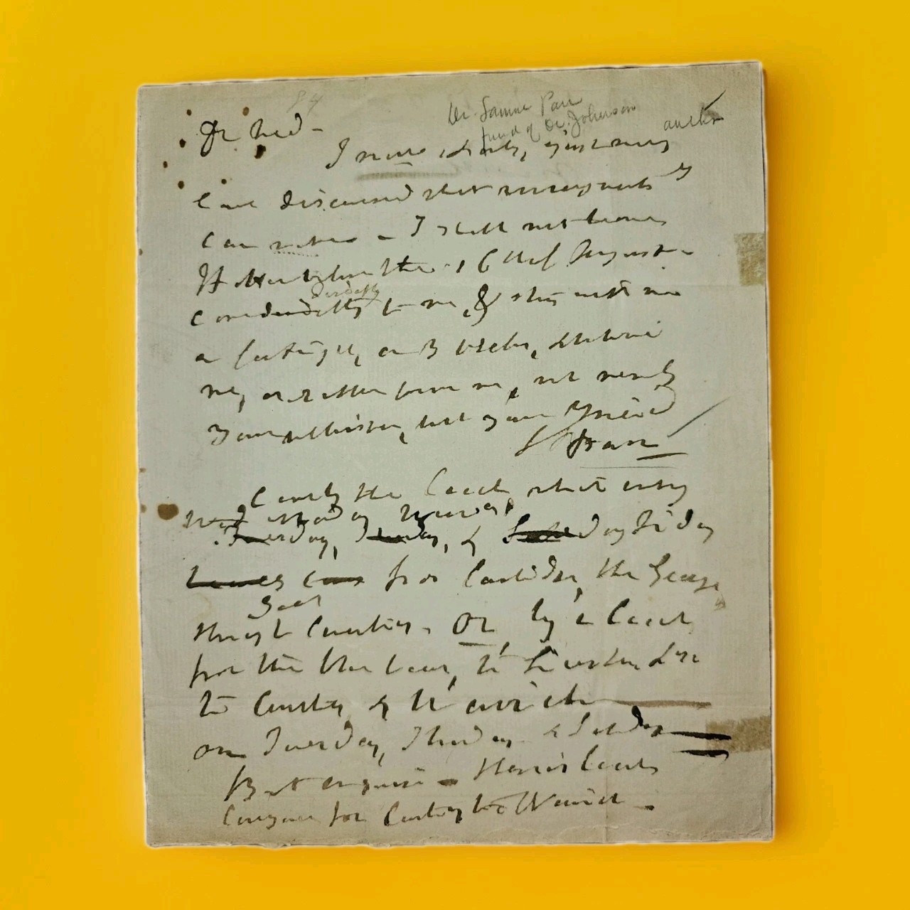 1800s Autograph Letter & Signature Dr. Samuel Parr “The Whig Johnson” Watermark 1800s Autograph Letter & Signature Dr. Samuel Parr “The Whig Johnson” Watermark