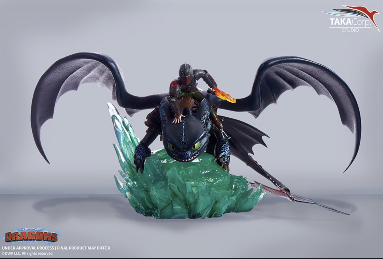 TAKACORP Toothless & Hiccup Statue LE 825/888 NEW How To Train Your Dragon HTTYD TAKACORP Toothless & Hiccup Statue LE 825/888 NEW How To Train Your Dragon HTTYD