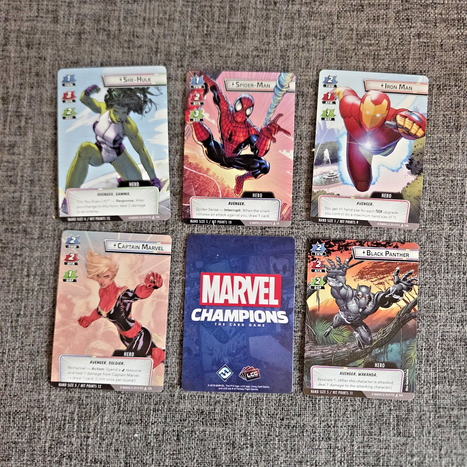 Marvel Champions LCG: GenCon 2019 Core Set Extended Art Promo Cards Marvel Champions LCG: GenCon 2019 Core Set Extended Art Promo Cards