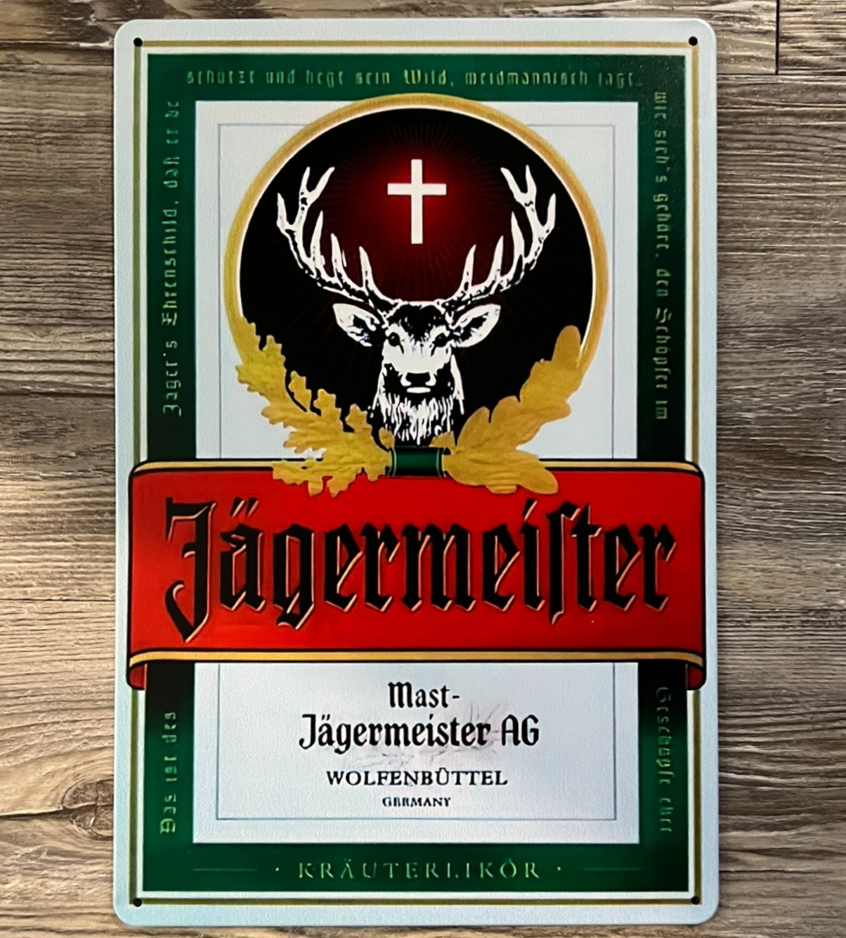 Jagermeister Liqueur 8 x 12 Vintage Novelty Metal Sign New Jagermeister Liqueur 8 x 12 Vintage Novelty Metal Sign New