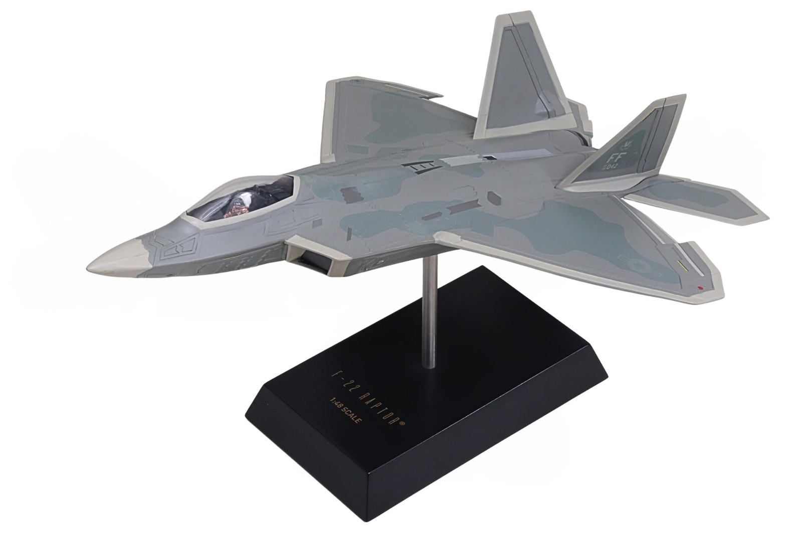 USAF Lockheed Boeing F-22 Raptor 27th FS Langley AFB Desk 1/48 Model XX Airplane USAF Lockheed Boeing F-22 Raptor 27th FS Langley AFB Desk 1/48 Model XX Airplane