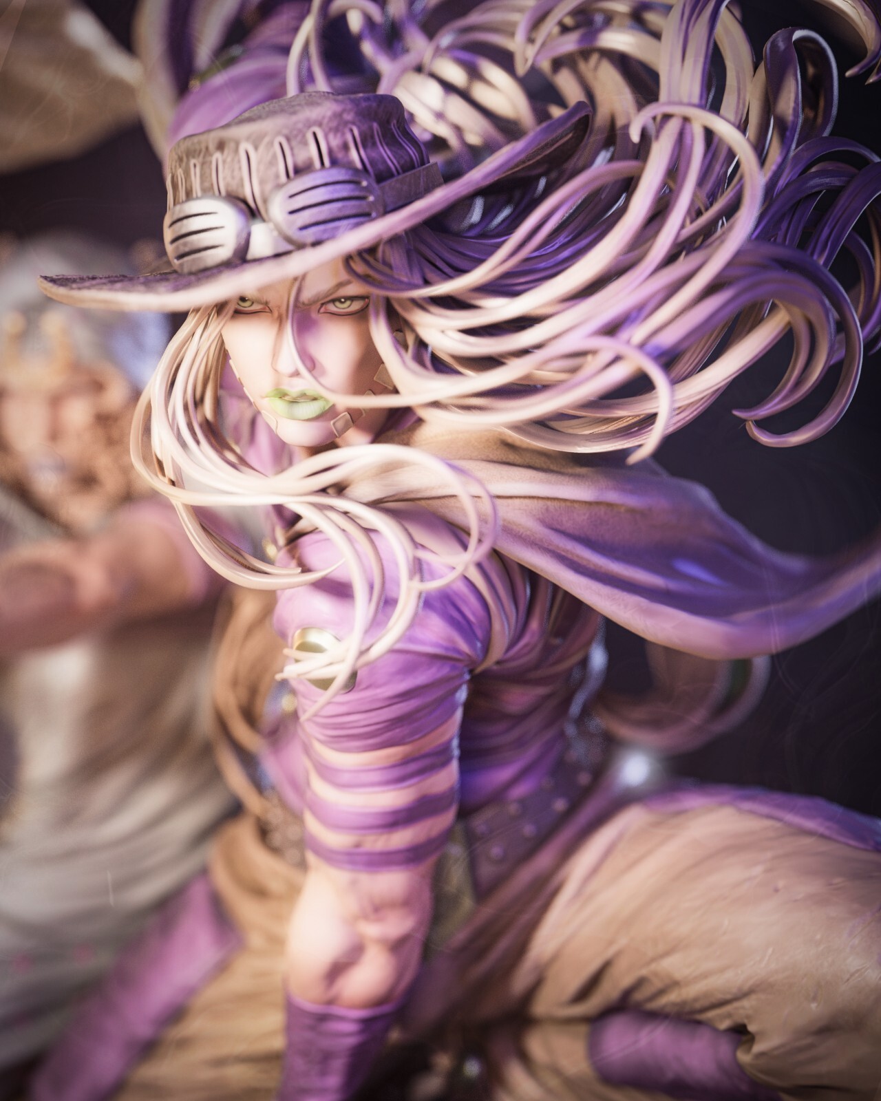 1:8 JoJo Steel Ball Run Fan Art UNPAINTED Resin Diorama Garage Kit