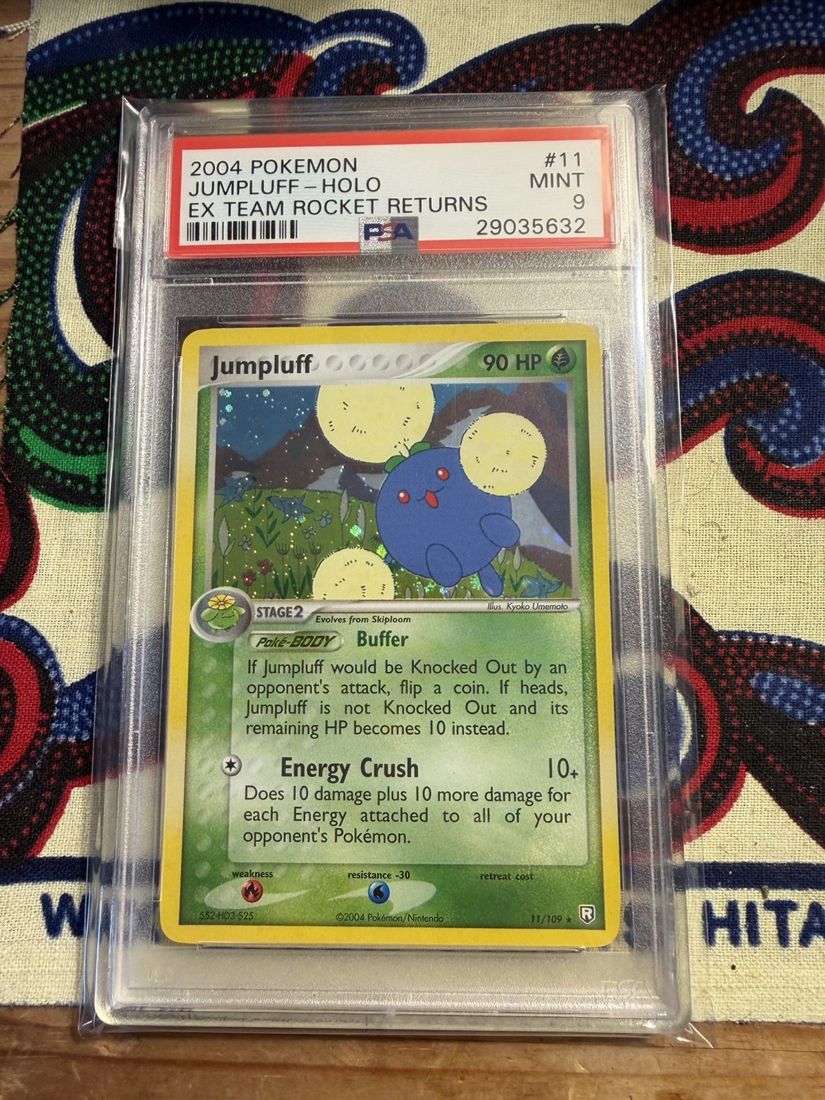 The Pokémon Company 2004 Jumpluff 11/109 Holo PSA 9 EX Team Rocket Returns The Pokémon Company 2004 Jumpluff 11/109 Holo PSA 9 EX Team Rocket Returns
