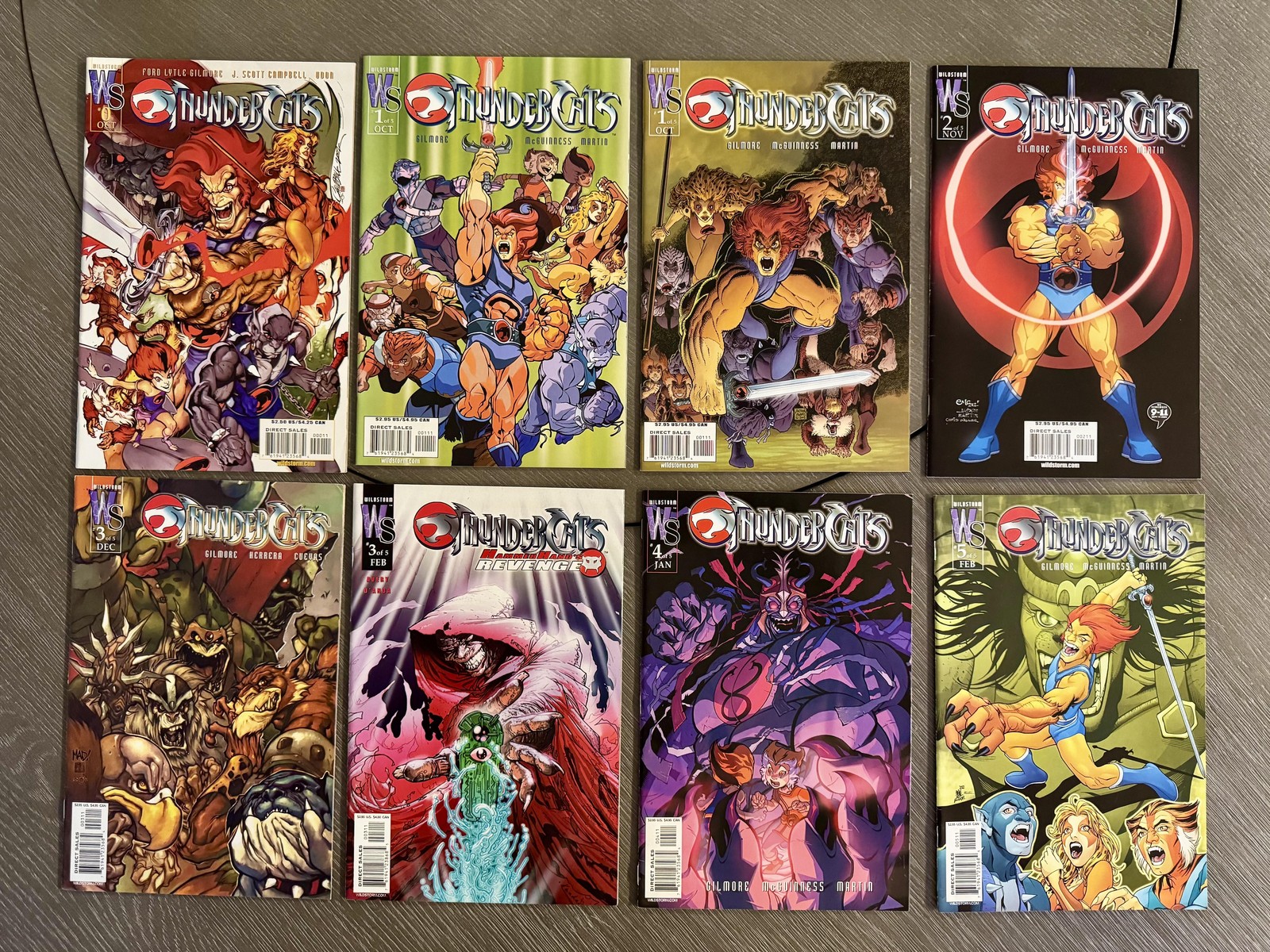 Thundercats #0-5 Variants WILDSTORM COMICS 2002-03 NM Campbell McGuinness Adams
