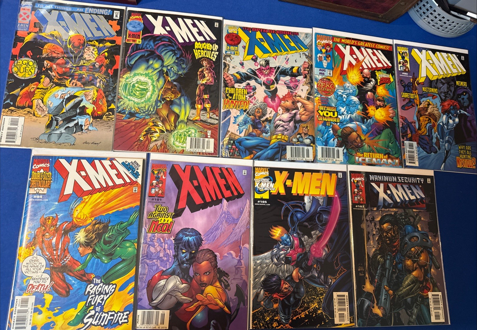 X-Men #41, 59, 65, 66, 93, 94, 101, 105, 107 Lot Of 9 (2nd Series) (Marvel 1995) X-Men #41, 59, 65, 66, 93, 94, 101, 105, 107 Lot Of 9 (2nd Series) (Marvel 1995)
