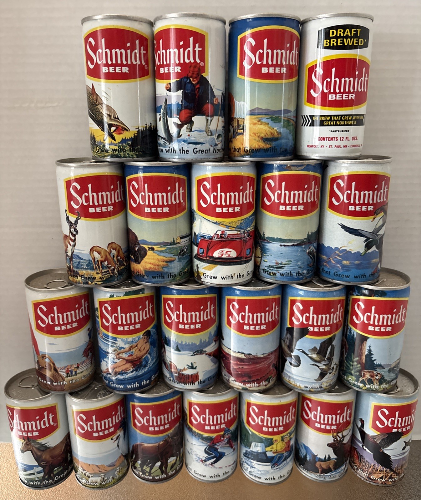 Schmidt Beer Complete Set of 21 Cans 20 Bottom Opened Plus Draft Brewed Schmidt Beer Complete Set of 21 Cans 20 Bottom Opened Plus Draft Brewed