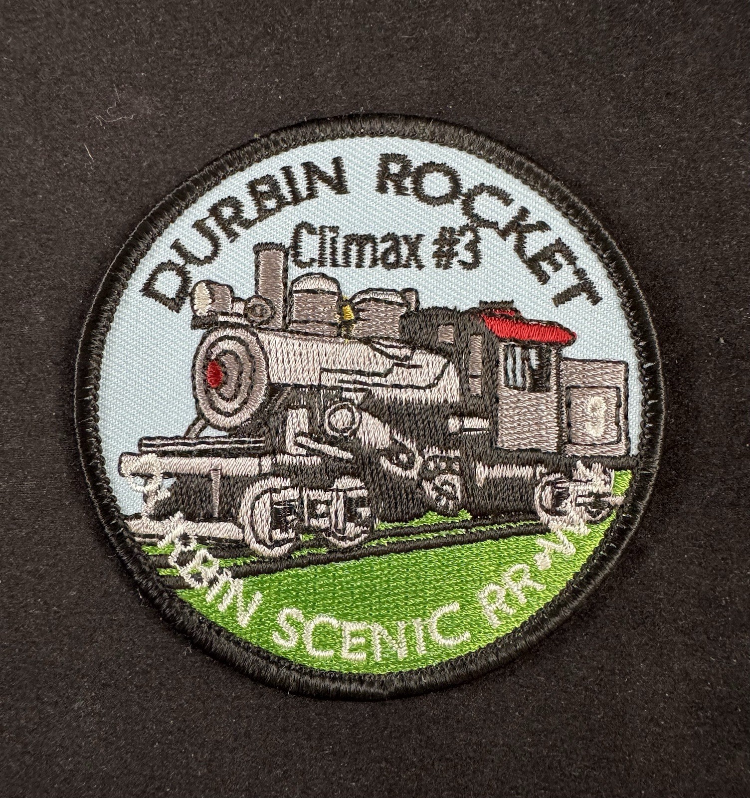 Vintage Durbin Rocket Climax #3 Scenic Railroad Patch Vintage Durbin Rocket Climax #3 Scenic Railroad Patch